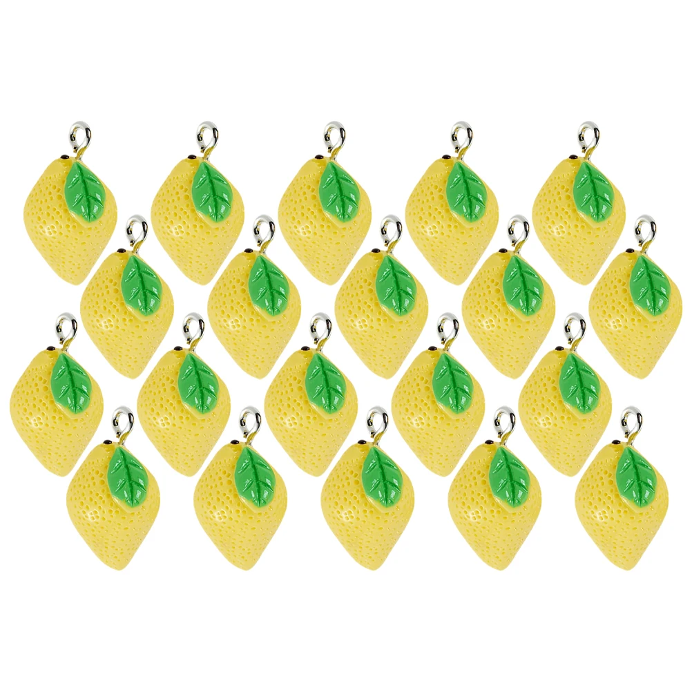

20pcs Pendant Fruit Charms Necklace Charms for Bracelets Earrings Jewelry Making Summer Resin Accessories DIY Projects
