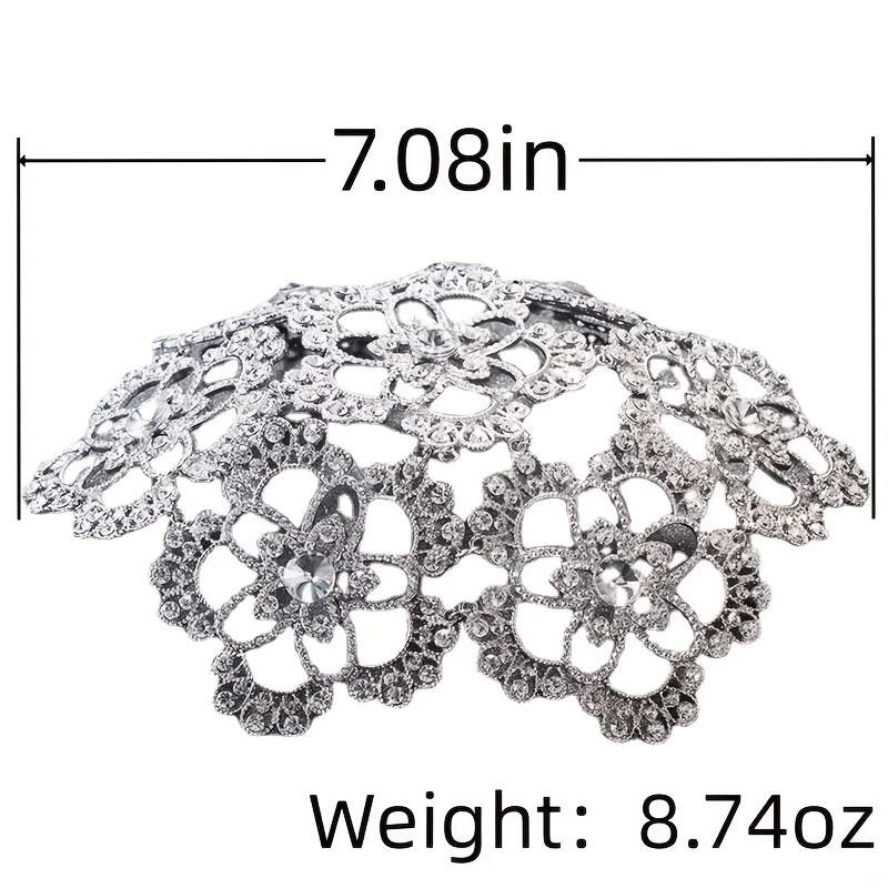 Tengda Bride Headwear Korean Rhinestone Glass Formal Hat Marry Flower Formal Hat Glass Wedding Dress Bride Hair Decorate