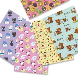 Hello Kitty 140x50CM Cartoon Polyester cotton fabric Patchwork Tissue Kid Home Textile Sewing Doll Dress Curtain cotton Fabric