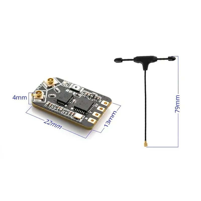 AS95-2X RP3 جهاز استقبال هوائي مزدوج التنوع Expresslrs ELRS 2.4 جيجا هرتز نانو استقبال لطائرة RC FPV حرة Tinywhoop