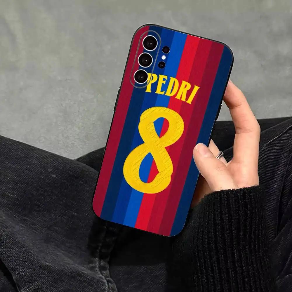 Y-Young football star Pedri Gonzalez Phone Case For Samsung S25,S24,S21,S22,S23,S30,Ultra,S20,Plus,Fe,Soft Silicone Black Cover
