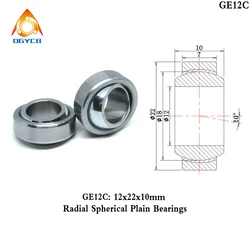 1pcs GE12C 12x22x10 Self-lubricating Radial Spherical Plain Bearing 12*22*10 Voron 2.4 Trident 3D Pinter Parts GE5C GE5UK GE5EC