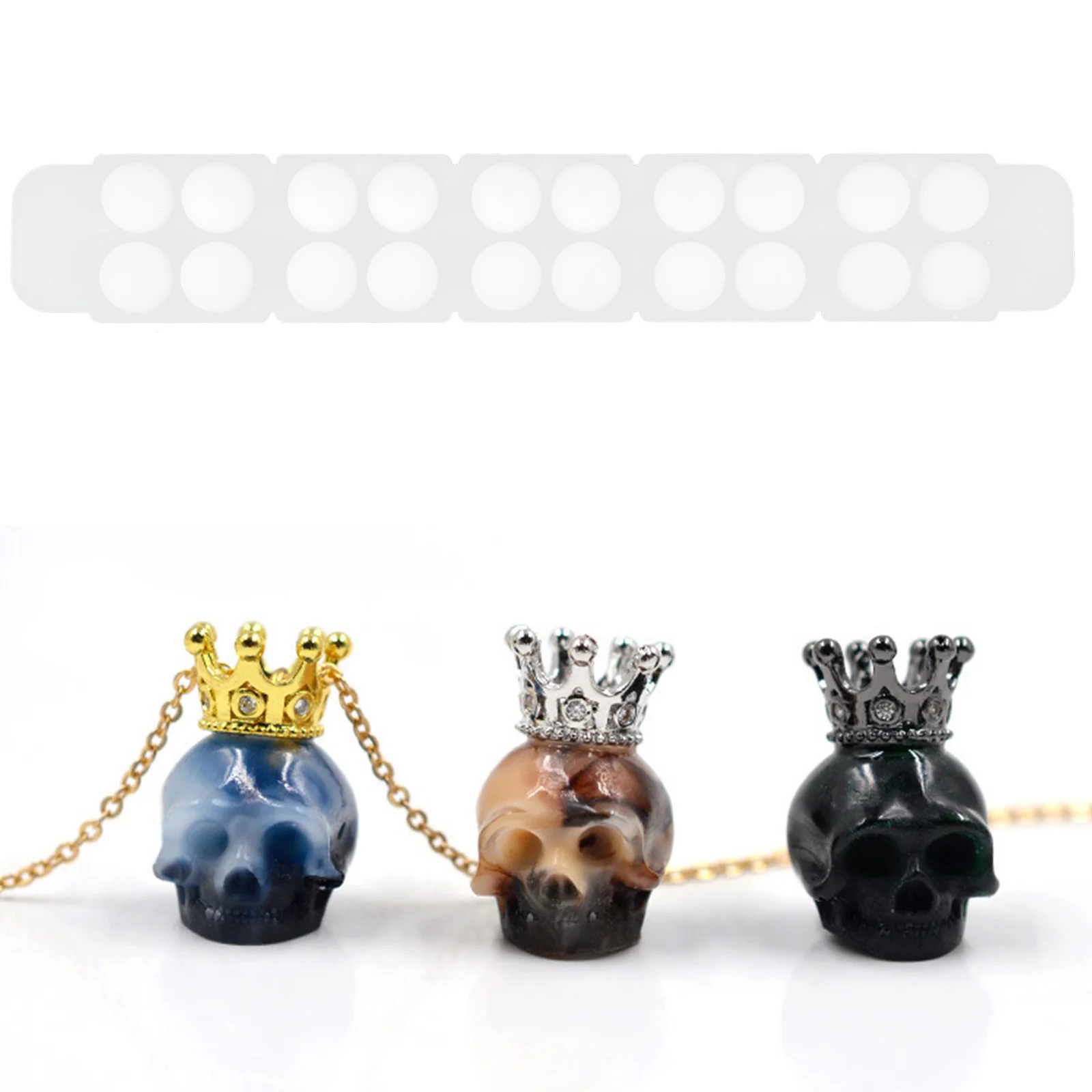 

1Pcs Silicone Skull Mold for DIY Jewelry Making Mold Craft Pendant Making Friendly Flexible Fun Creative Gift Idea