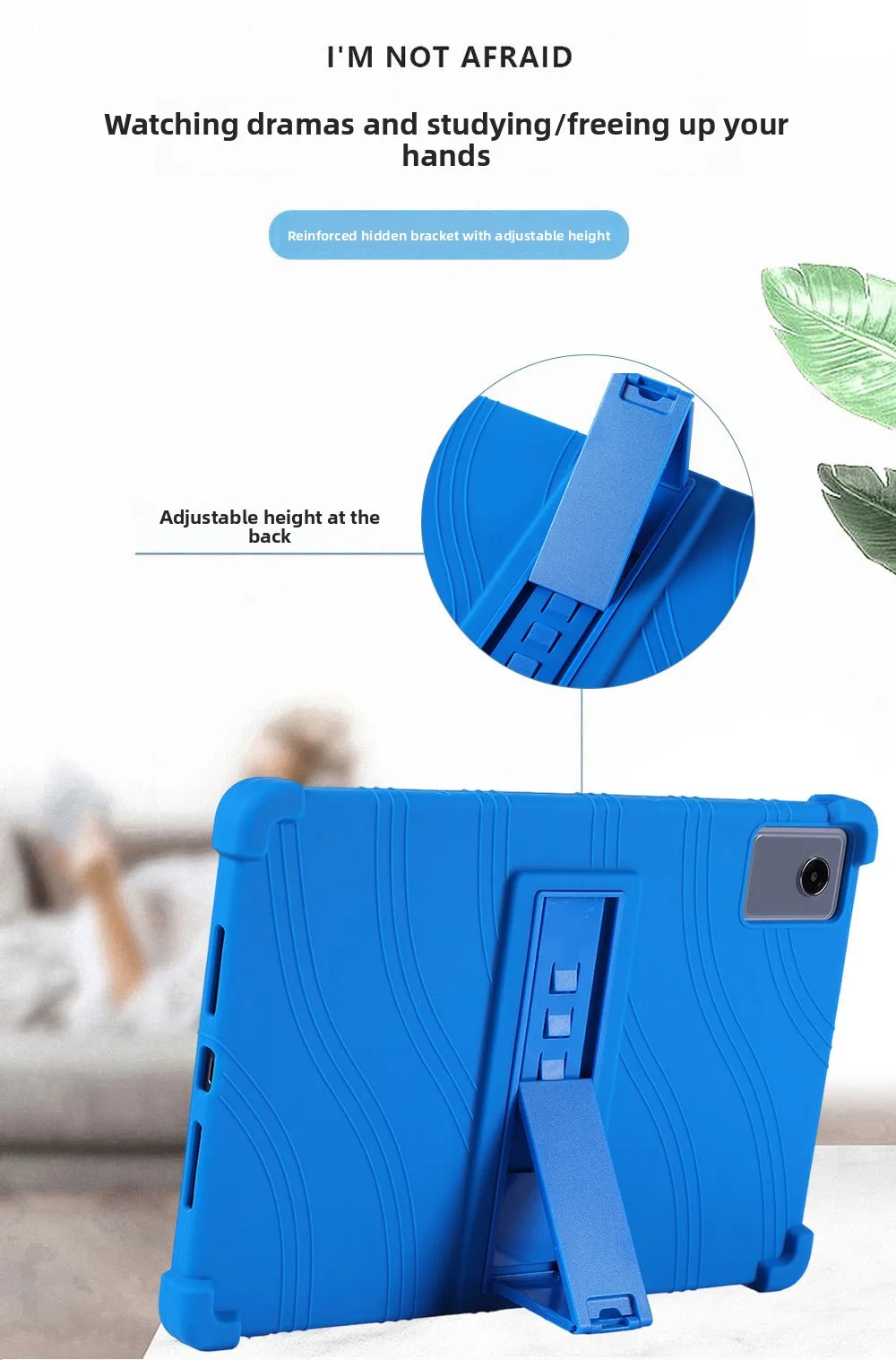 FÜR Lenovo Idea Tab Plus Hülle 12,1 Zoll Silikon stoßfeste Standabdeckung TB361FU Fallschutz – Detail 5