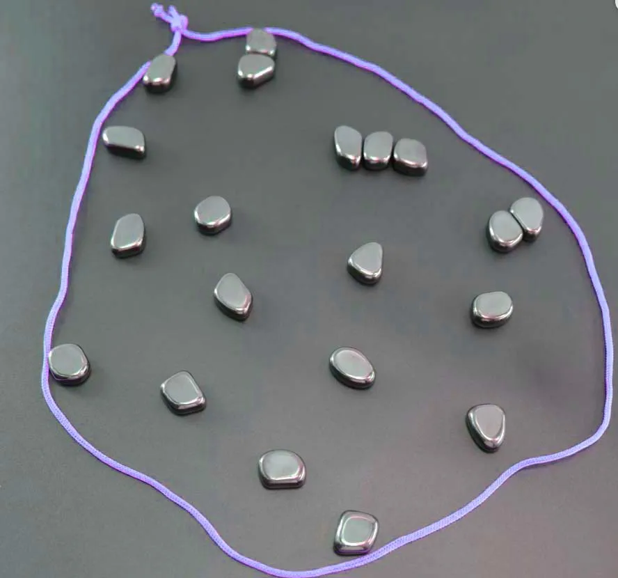 20 قطعة مباراة اللون حبل الثلاجة المغناطيسي الحجر مجموعة DIY بها بنفسك صور جدار غير النظامية الأسود Lodestone الأسرة المغناطيس دبوس متعدد الوظائف #4