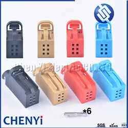 6 Pin Automotive Door Reversing Rear Cover Plug Connector Car Tire Pressure Alarm Plug 1-1534121-5 1534121-2 1534121-3 1534121-1