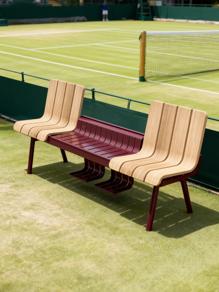 Tennis Badminton Bench Sports Court Seat Outdoor Chair