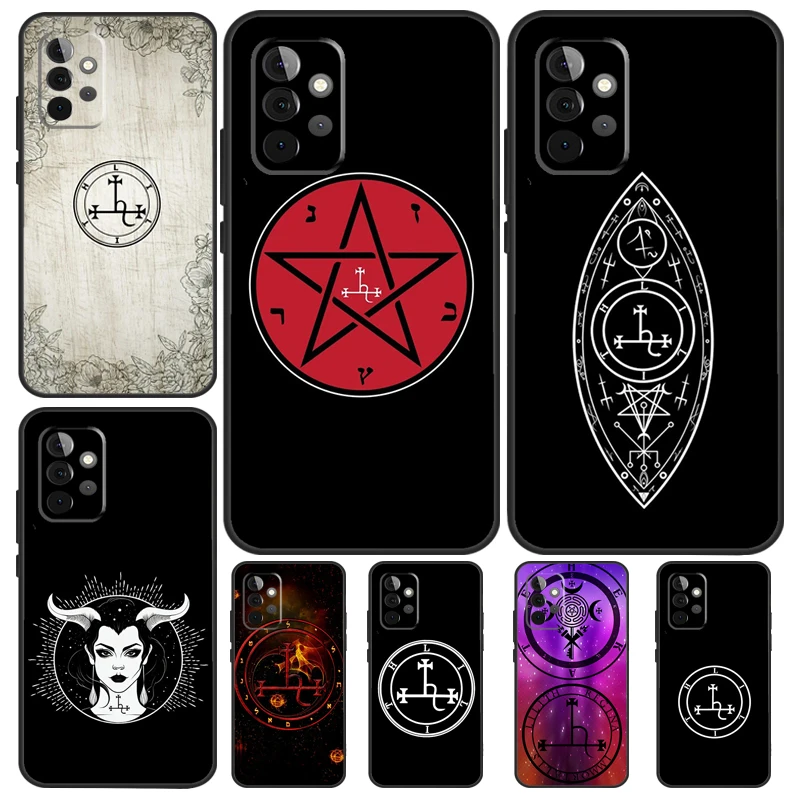 Sigil of Lilith Case For Samsung Galaxy A54 A34 A24 A14 A73 A53 A33 A23 A13 A52 A32 A22 A12 A51 A71 Cover