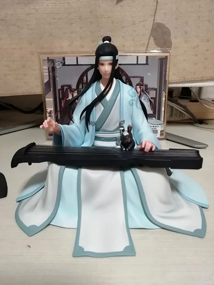 Oryginalne 1/8 Anime Qingcang Studio Mo Dao Zu Shi Wei Wuxian Lan Wangji Pvc kolekcja figurek lalka Model zabawki urodzinowe Gif