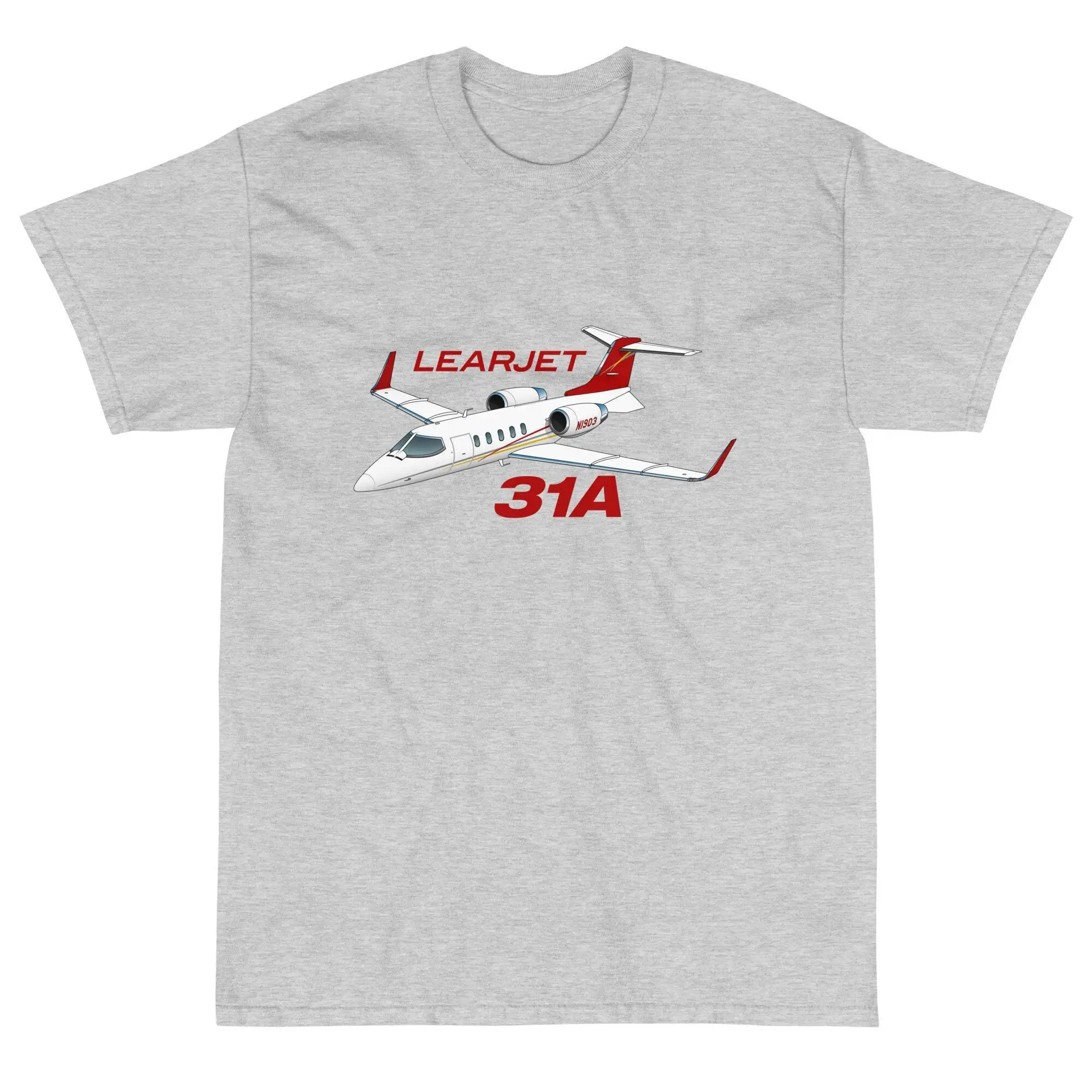 Flyboy Toys Learjet 31A Airplane T Shirt Personalized With Your N