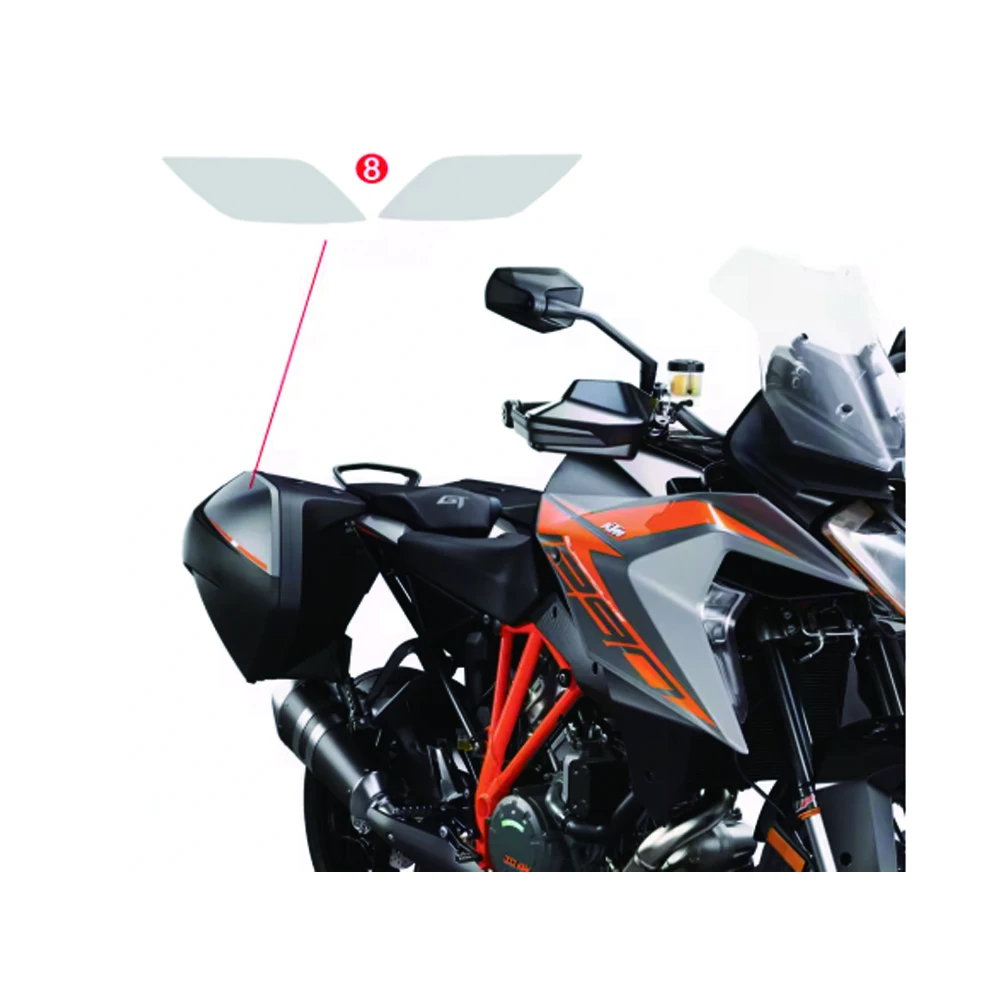 2016-2024 Motorcycle PANNIERS TPU For KTM 1290 Super Duke GT PPF Transparent Paint Protection Film Scratch-resistant 2