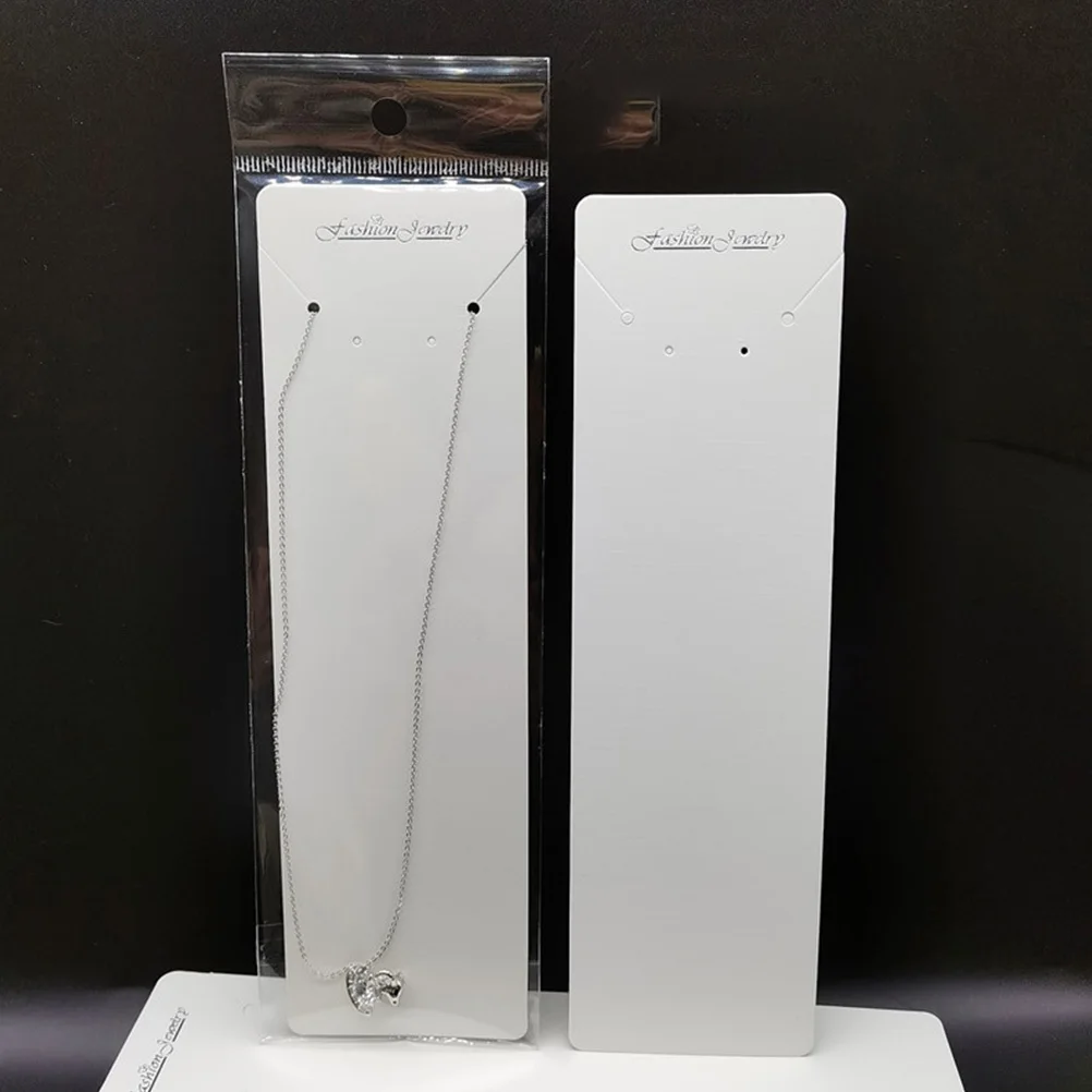 

100 шт., карты для демонстрации ожерелья и сережек, карты для хранения ювелирных изделий для продажи, принадлежности для демонстрации рукоделия, упаковка для малого бизнеса