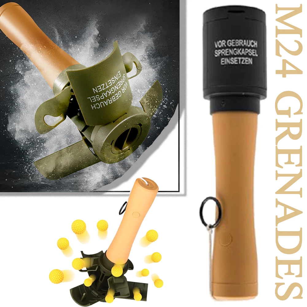 

Игрушечная граната U9-M24: тактическая пластиковая граната с кольцом для вытягивания, для пейнтбола, устойчивая к падениям, многоразовая, для командных видов спорта на открытом воздухе