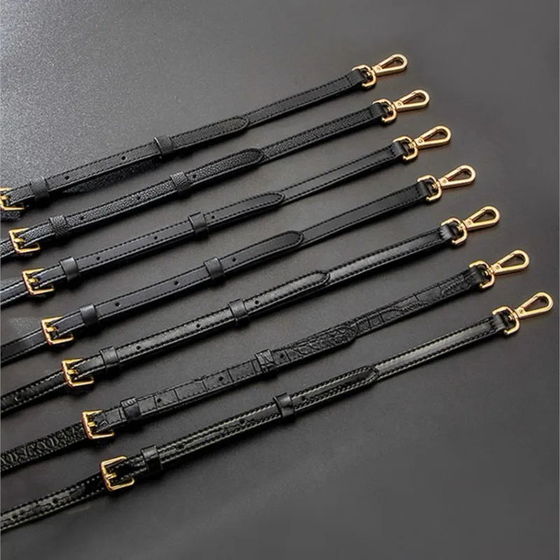 

Черная кожаная сумка с узором под личи и аксессуарами, сумка через плечо, сменный ремень из коровьей кожи с перекрестным узором, ремень для рюкзака.