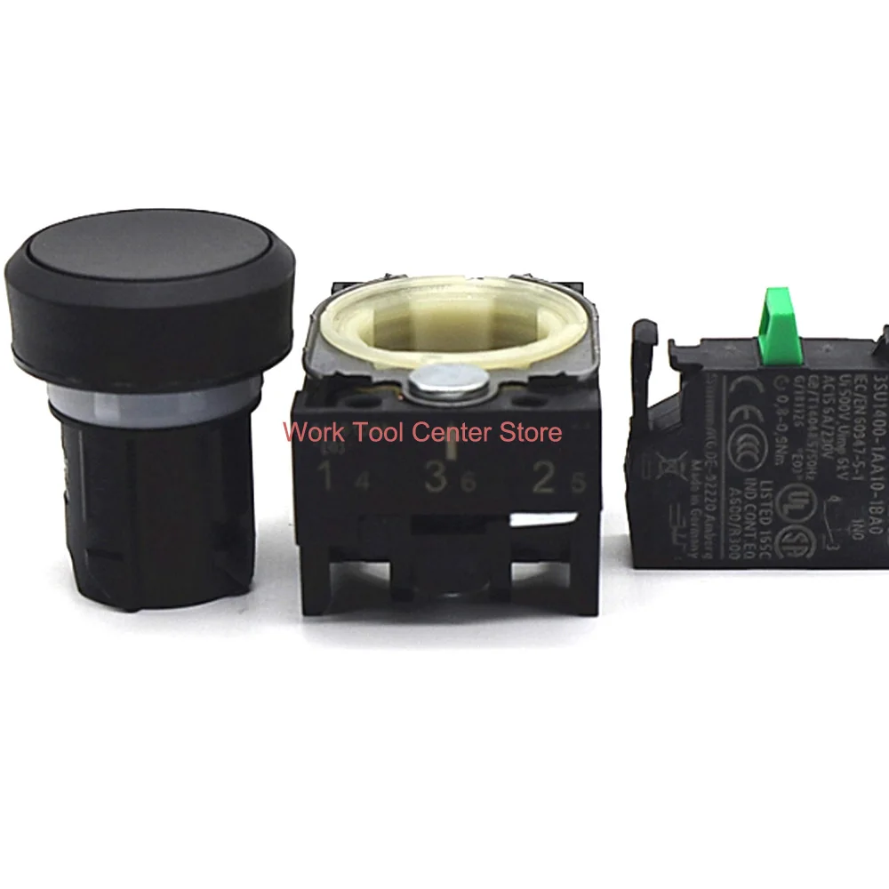 Originale EMERGENCE STOP Fungo Pulsante 40mm Rosso 3SU1000-1HB20-0AA0 3SU1100-1HB20-1CF0/1PG0/1CH Manopola Chiave Interruttore di Controllo 22mm