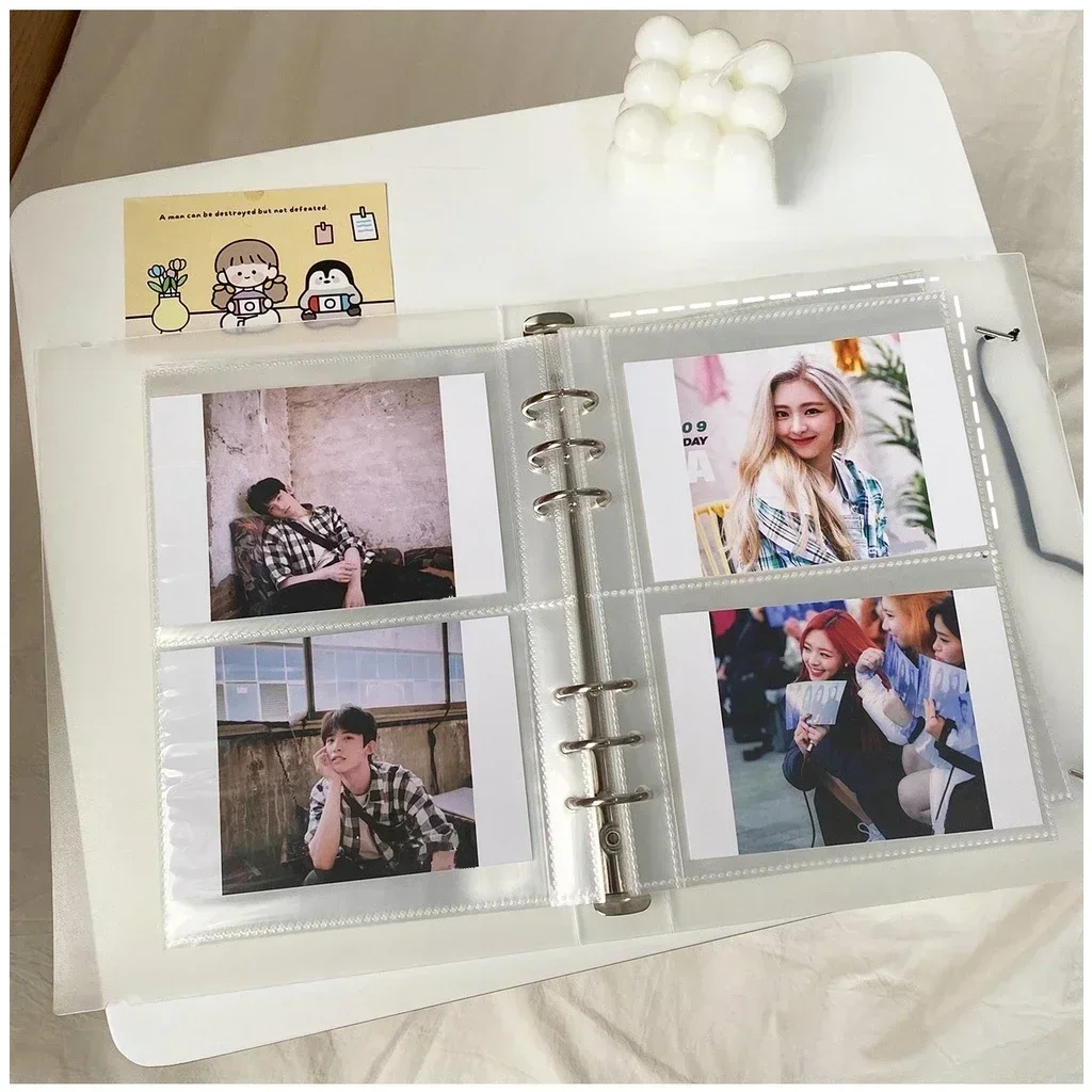 10pcs 1-4 Grid Inlay Idol Card Collect Book Inner Page Refill Inner Cards Photocard Refill Bags Pocket Instax Name Card 포토카드 바인더