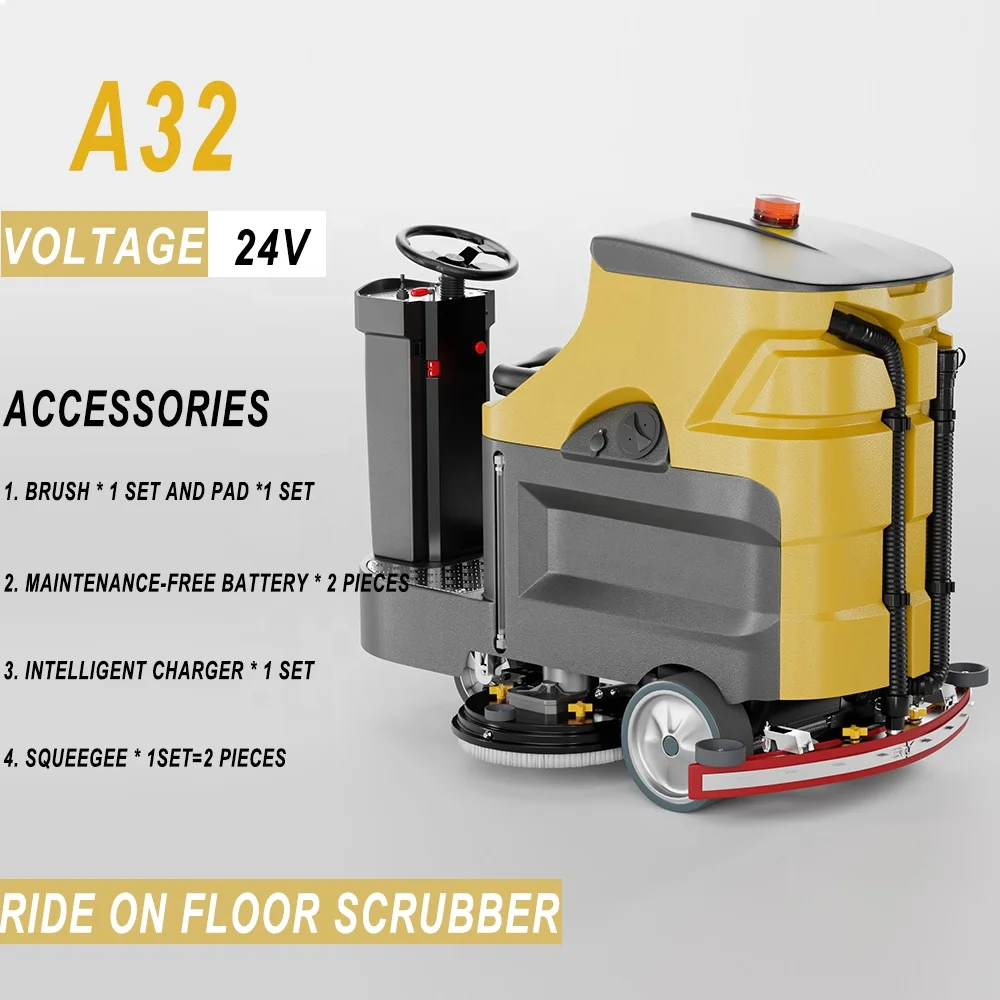 التنظيف الصناعي غسالة أوتوماتيكية غسالة تجارية لتنظيف الأرضيات الاسمنتية المزدوجة للسيارات #3