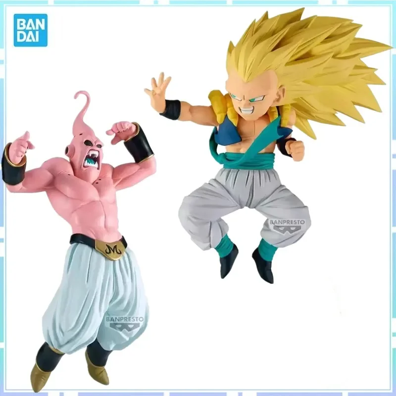 

BANDAI Genuine DRAGON BALL Z MATCH MAKERS Super Saiyan Gotenks VS Majin Buu Anime Figure Collectible Model Toys