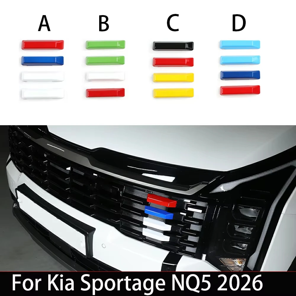 Passend für Kia Sportage NQ5 2026 LHD RHD 4/3-teilige ABS-Frontgrill-Verkleidung, Außendekoration, Autozubehör – Detail 6