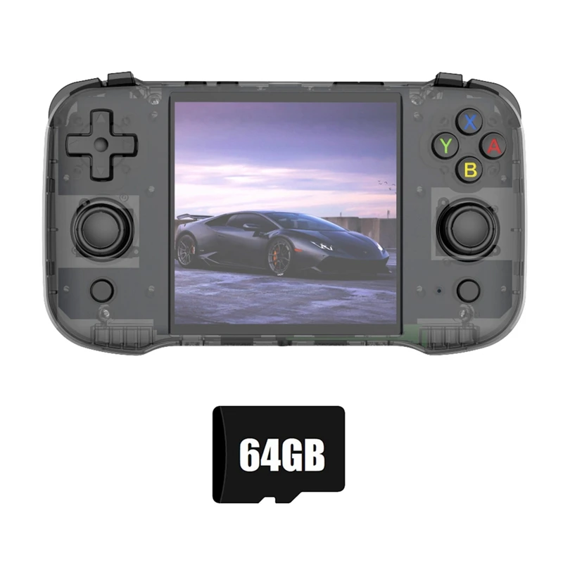 Console de jeu Portable rétro R46S, 64 go, 15000 jeux, 4.0 pouces, RK3566, Linux, lecteur vidéo Portable pour émulateur NES GB GBA A