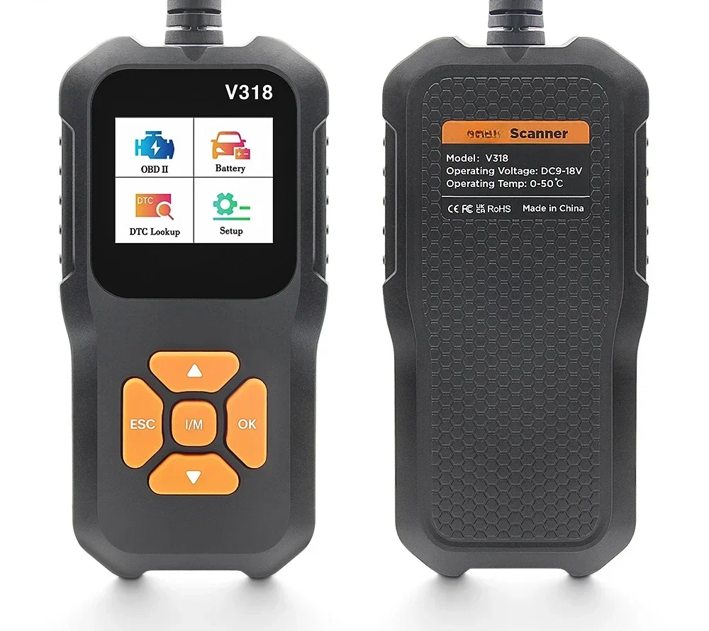 

V318 OBD Auto Scanner Color Screen 10 Language 9 Protocol, Fault Detection