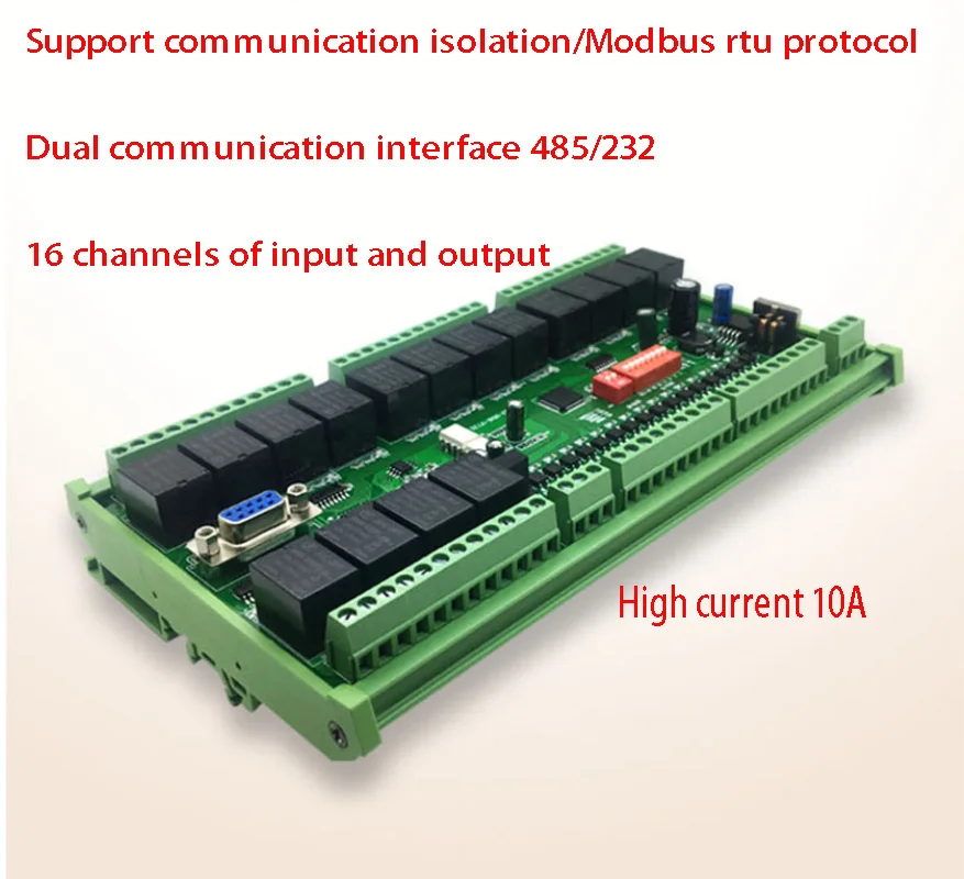 

NLK-IO-1616 RS485 relay IO expansion Modbus RTU relay module serial port expansion