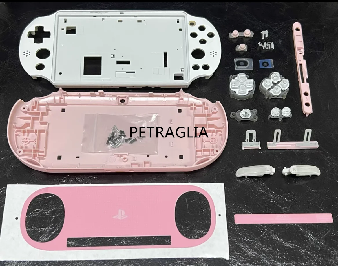 

Pink set Full Housing Shell Cover For PSV2000 PSV 2000 Front Back Faceplate Case for PSVITA 2000 Slim Console