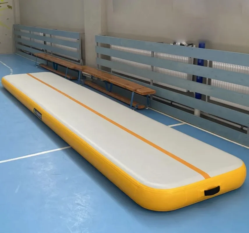 Gymnastics Air Mat Tumble Track 7x1x0.2m Inflatable Tumble Track/Air Track Gymnastic Mats With One Pump