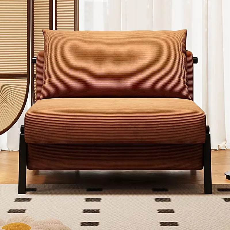 New Fold-out Dual-purpose Convertible Sofa Bed Modern Fabric Sofa; Compact Single-seater Recliner for Living Room Hotel Balcony