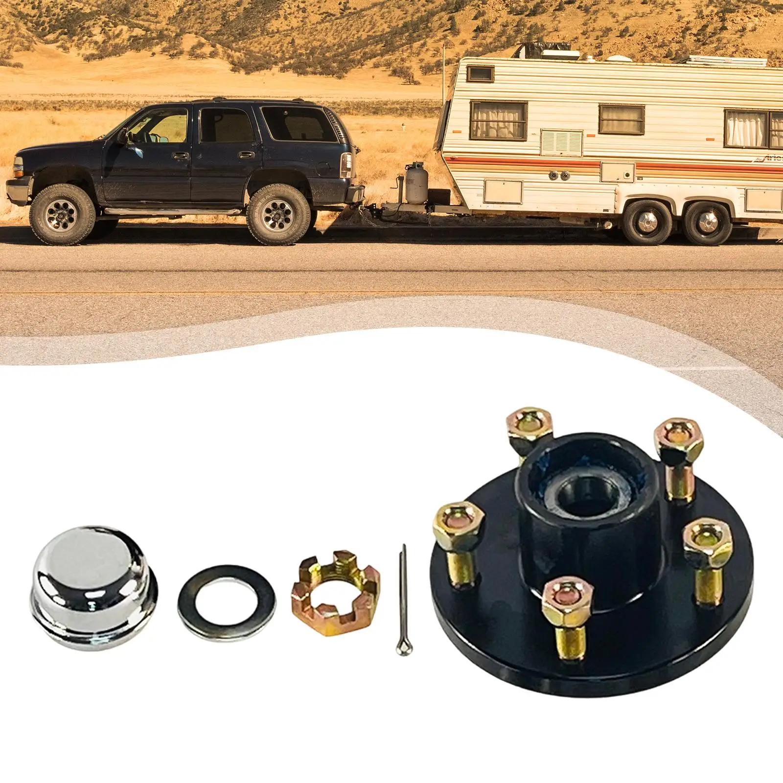

Trailer Hub Kit Trailer Accessories Easy to Install Trailer Idler Hub Kit