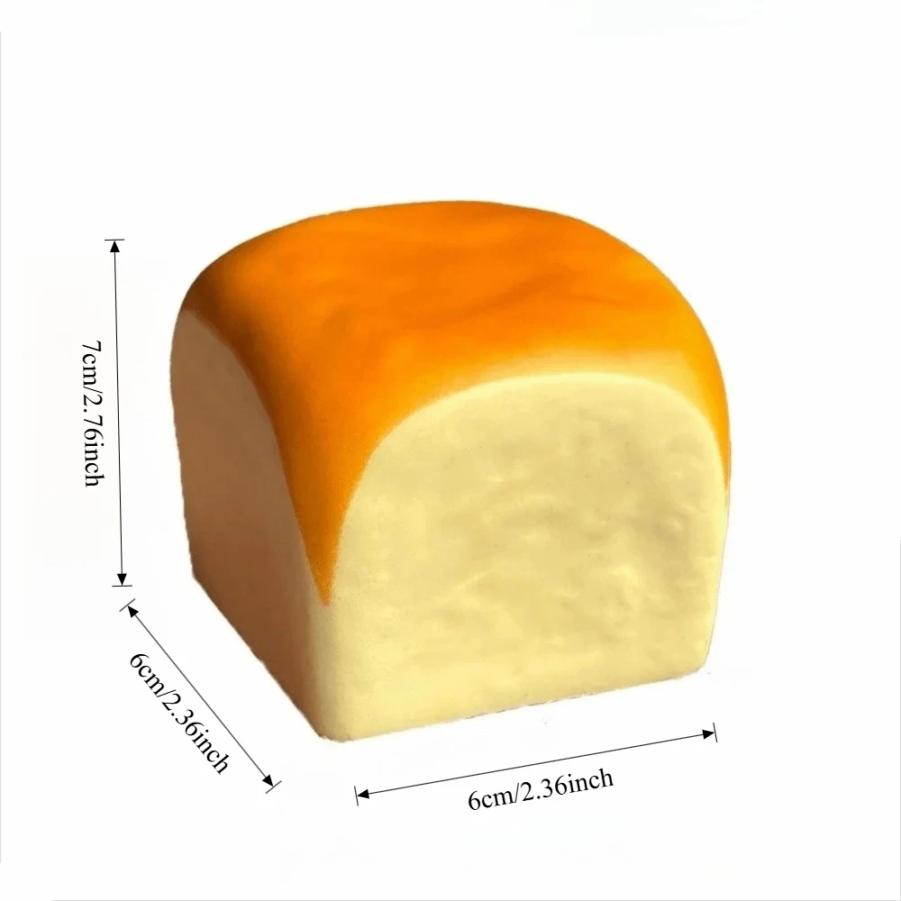 Squishy Gesimuleerde Hawaiiaanse Brood Knijpspeeltje Stress Relief Langzaam Stijgende Zintuiglijke Fidget voor Angst ADHD Autisme Cadeau voor Kind Volwassen