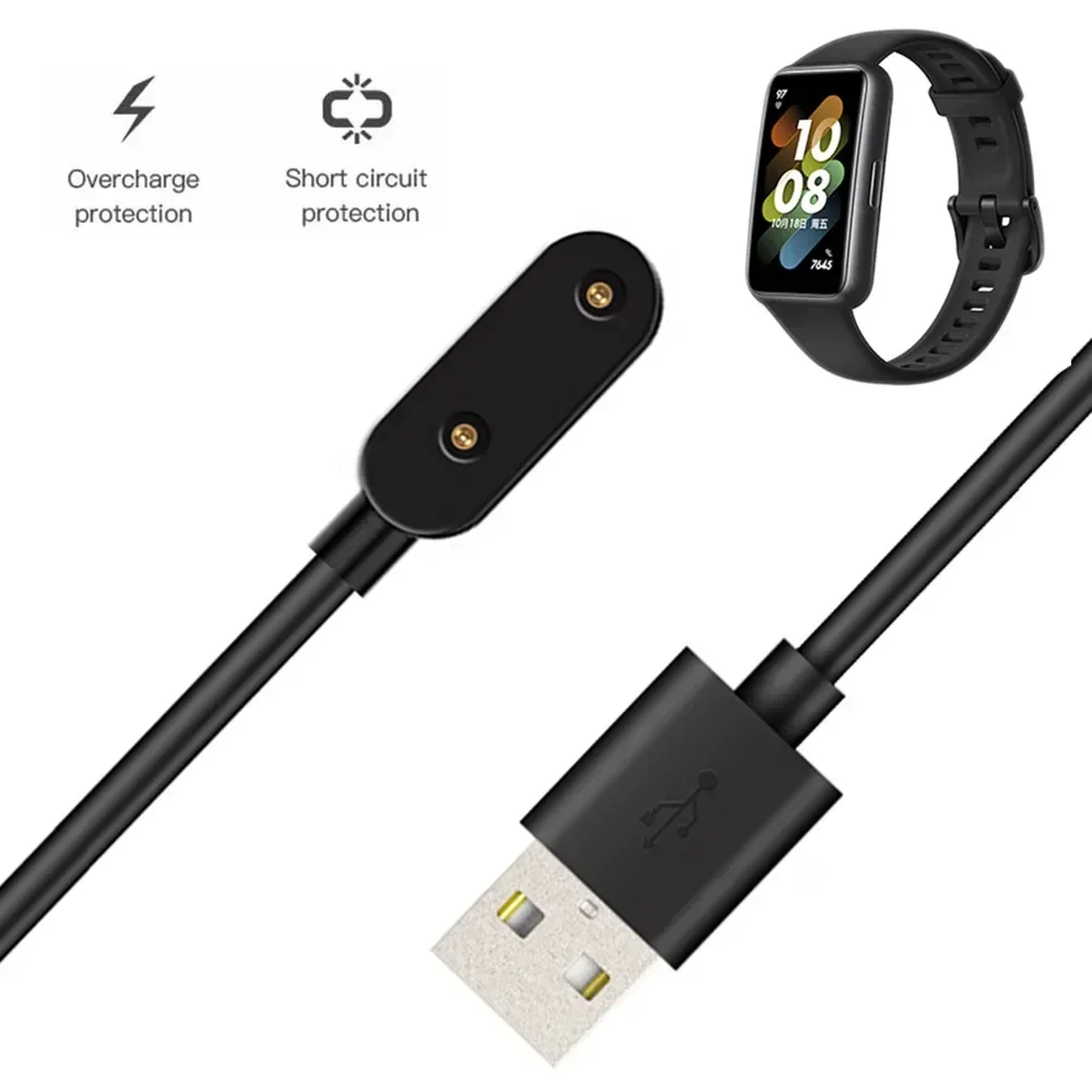 شاحن USB مغناطيسي 1 متر لساعة هواوي Fit/ Fit2/ Band9/8/7/6pro/ Honor Watch ES/Children Watch 4X كابل شاحن محول الطاقة
