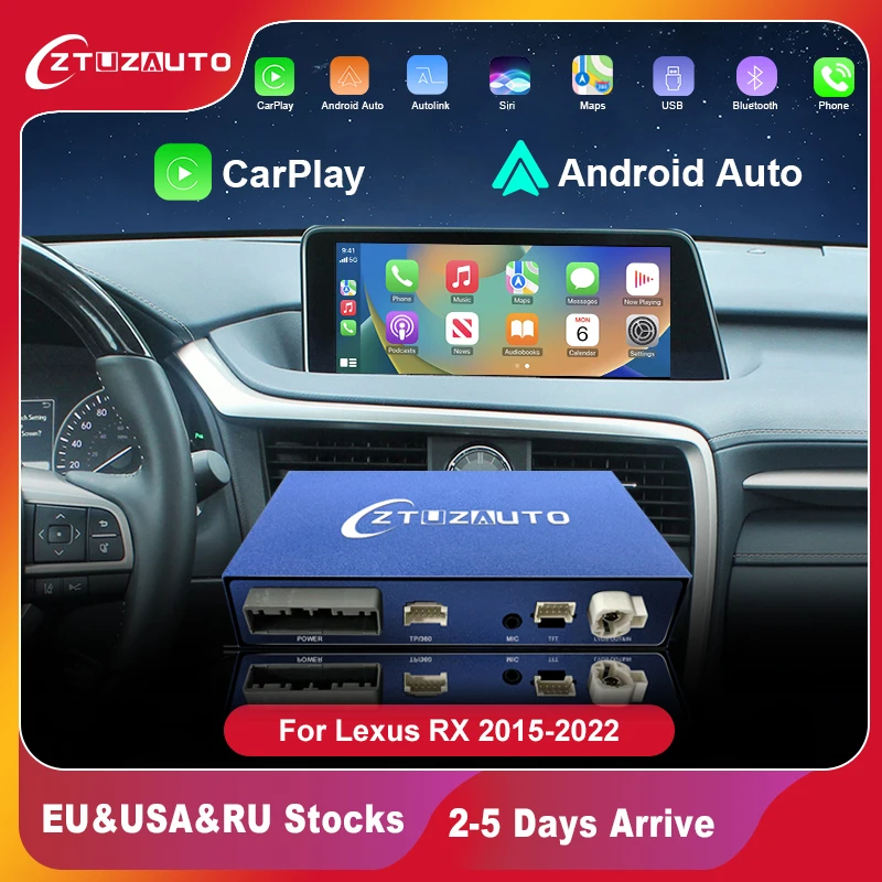 

Wireless CarPlay for Lexus RX 2015-2022 , with Android Auto Mirror Link AirPlay Car Play Navigation USB Functions