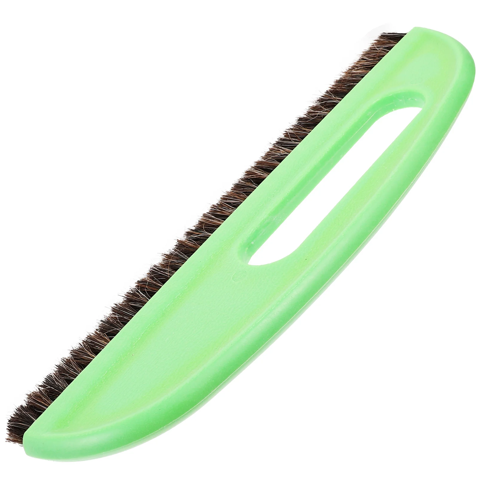 Szczotka do nakładania tapet, zielona, wytrzymała, z włosiem końskim, narzędzie budowlane do bezszwowej aplikacji, ergonomiczny uchwyt.