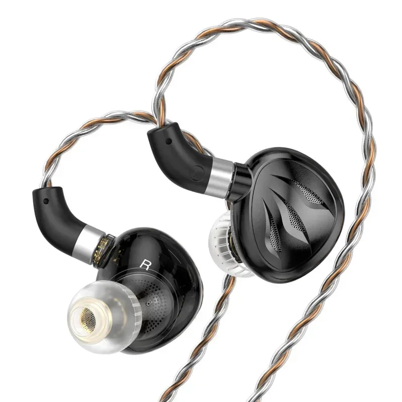Suzaku, straight push in ear tablet earphones 12mm HIFI monitor high fidelity big scene, flat diaphragm earphones