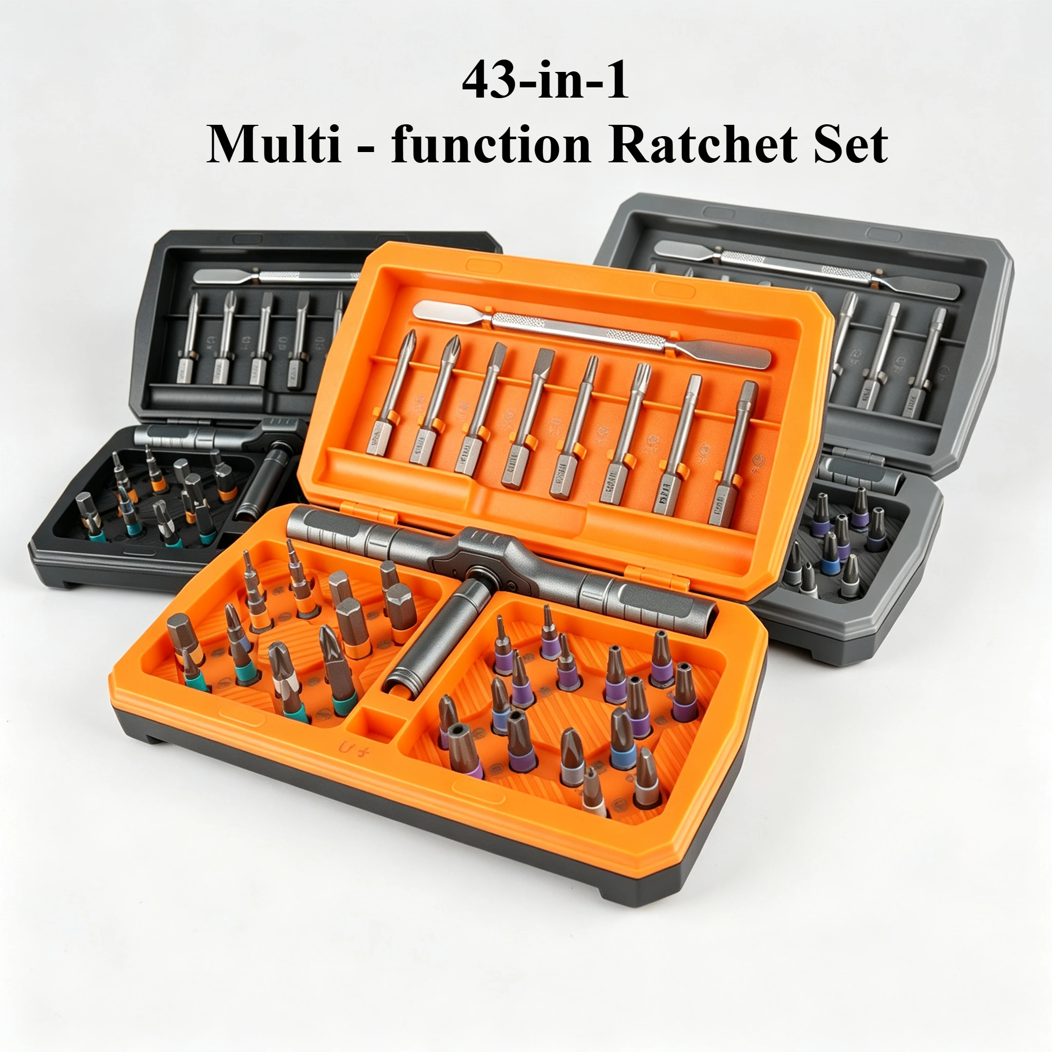 43in1 Ratchet Screwdriver Set Multi-purpose Vehicle Tool Kit DIY Repair Toolbox for Computer Furniture Electronics Electronics