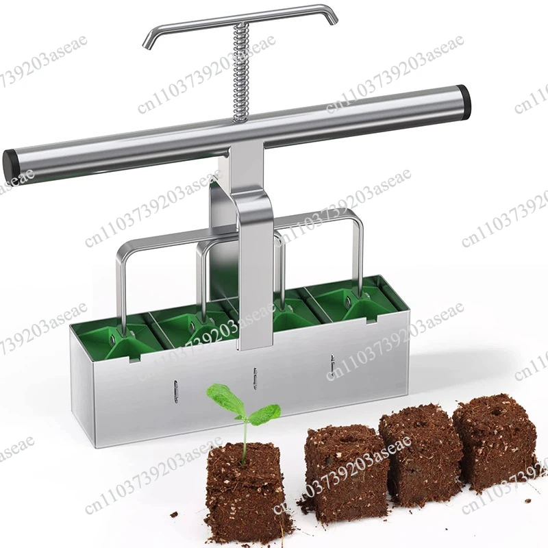 Extended Handle Manual Block Maker Handheld Nursery Garden Tools