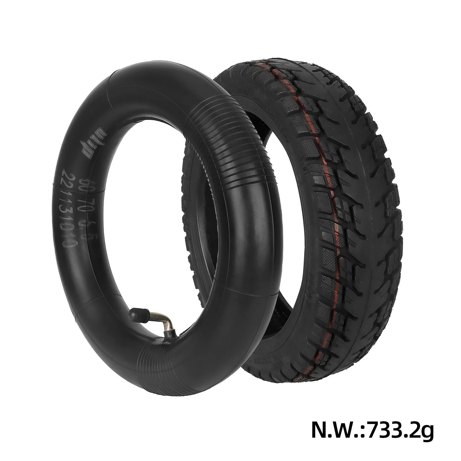 60/70-6.5 Tubeless Tire with Rubber Inner Tube Compatible for Ninebot Max G30 Electric  Scooter Electric Scooter Tubes Tires