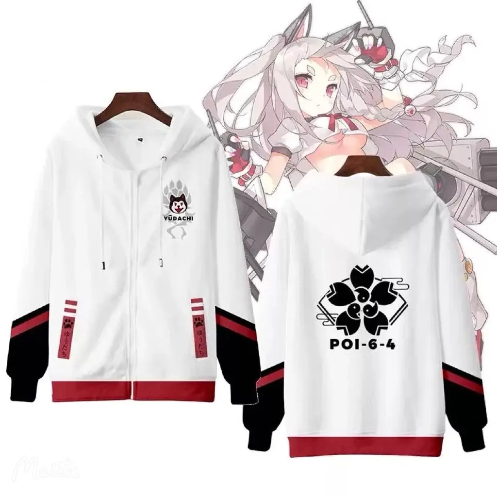 Simple Style Game Azur Lane 3D Printing Men/Women Autumn Fashion Zipper Hoodies Sweatshirt Long Sleeves Pollover Plus Size