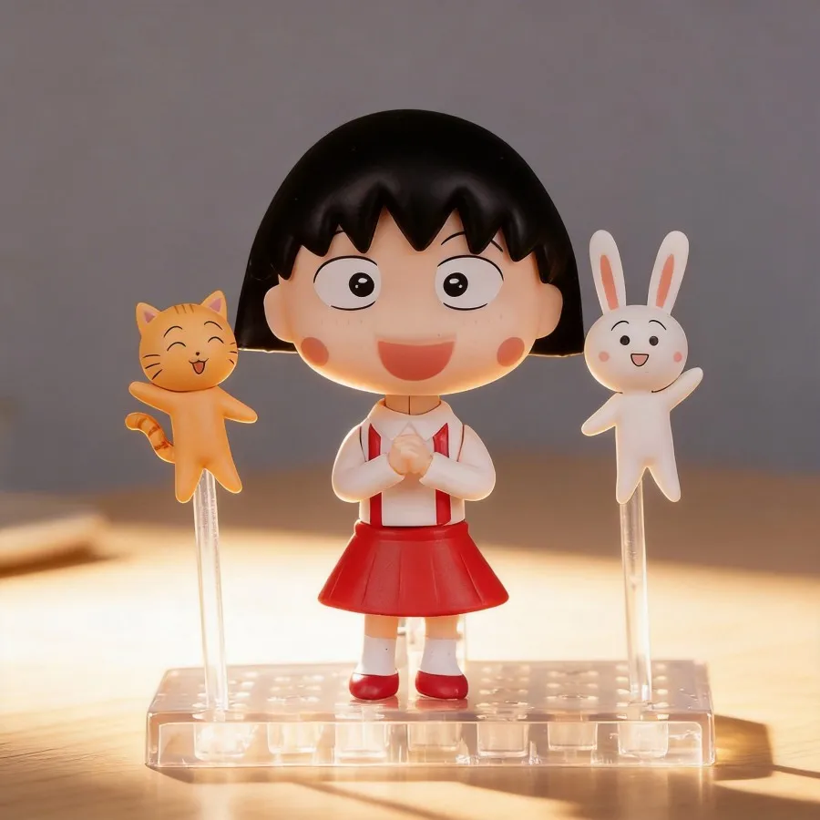 

Anime Figure Chibi Maruko-chan Maruko Chan Q Version Clay Model #1500 10cm Movable Action Doll