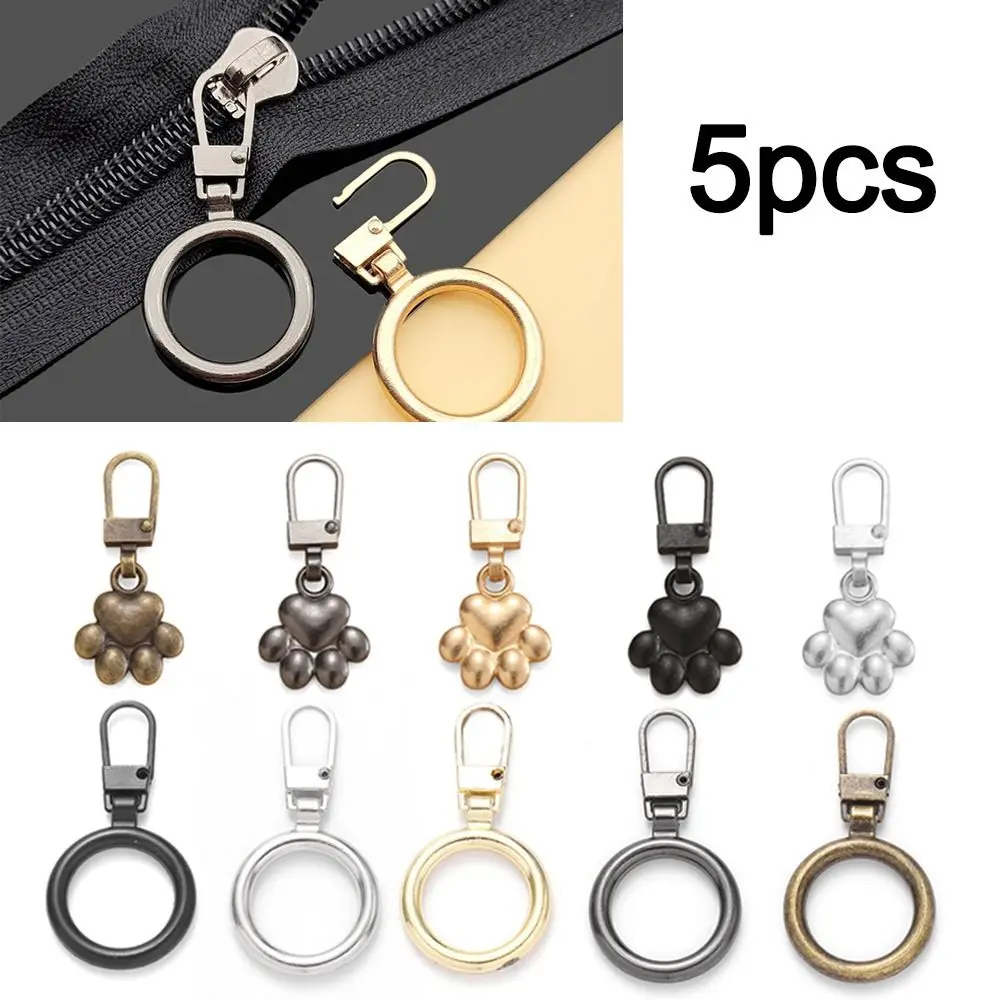 Replacement Metal Zip DIY Sewing Detachable Zipper Head Backpacks Purses Repair Zipper Sliders Head Replacement Tab Zipper