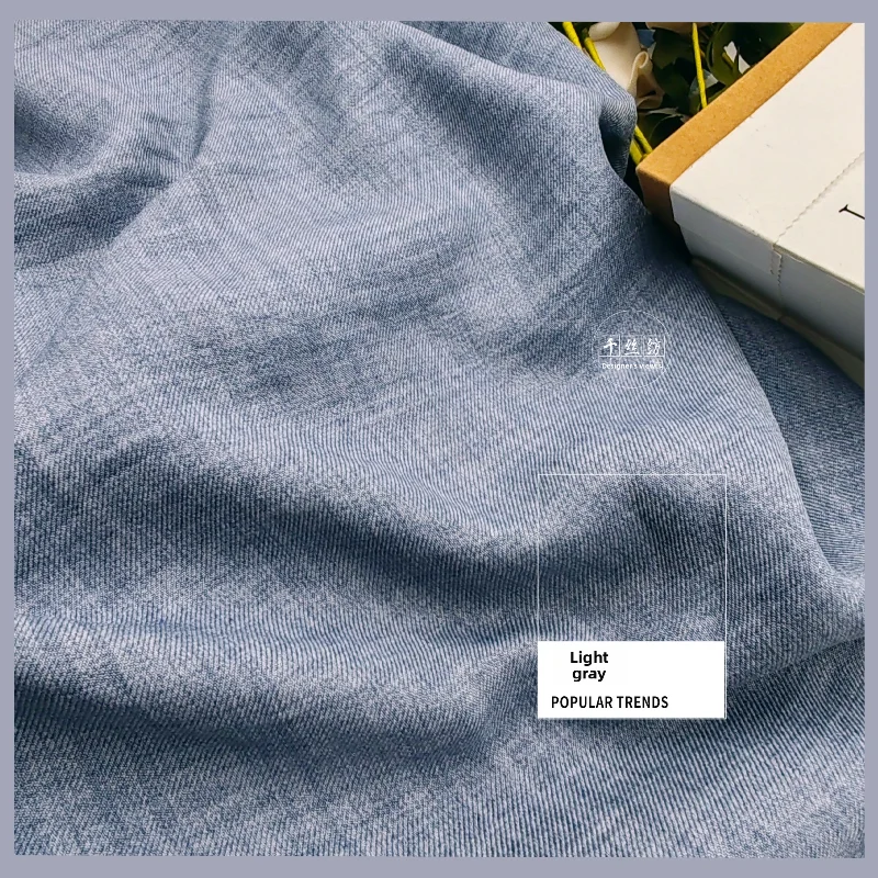 Two-tone Lightly Crinkled Fabric for DIY Sewing Handmade Spaghetti Strap Dress Wide-leg Pants Clothing Fashion Material Cloth
