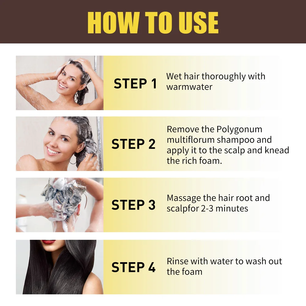 Brown Hair Color Shampoo 3 in 1 Makes Hairinstantly from White to Brown Natural Haircolor Protective Sleeve for Women 100ml