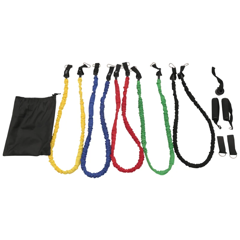 AEF5-150Lbs bandes de résistance ensemble bande de Yoga exercice de musculation bande de résistance exercice de Fitness ensemble de corde élastique