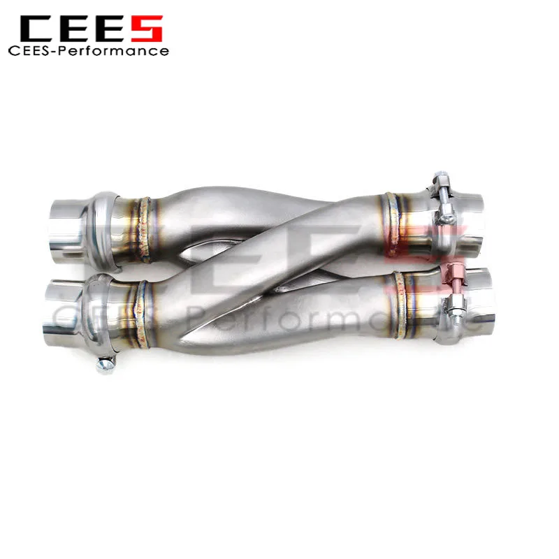 🔥CEES Fit Dual Mid Pipe Z-Pipe with 2.5 Inches/2.75 Inches/3 Inches for All Car Models SUS304 Performance Supercar Style
