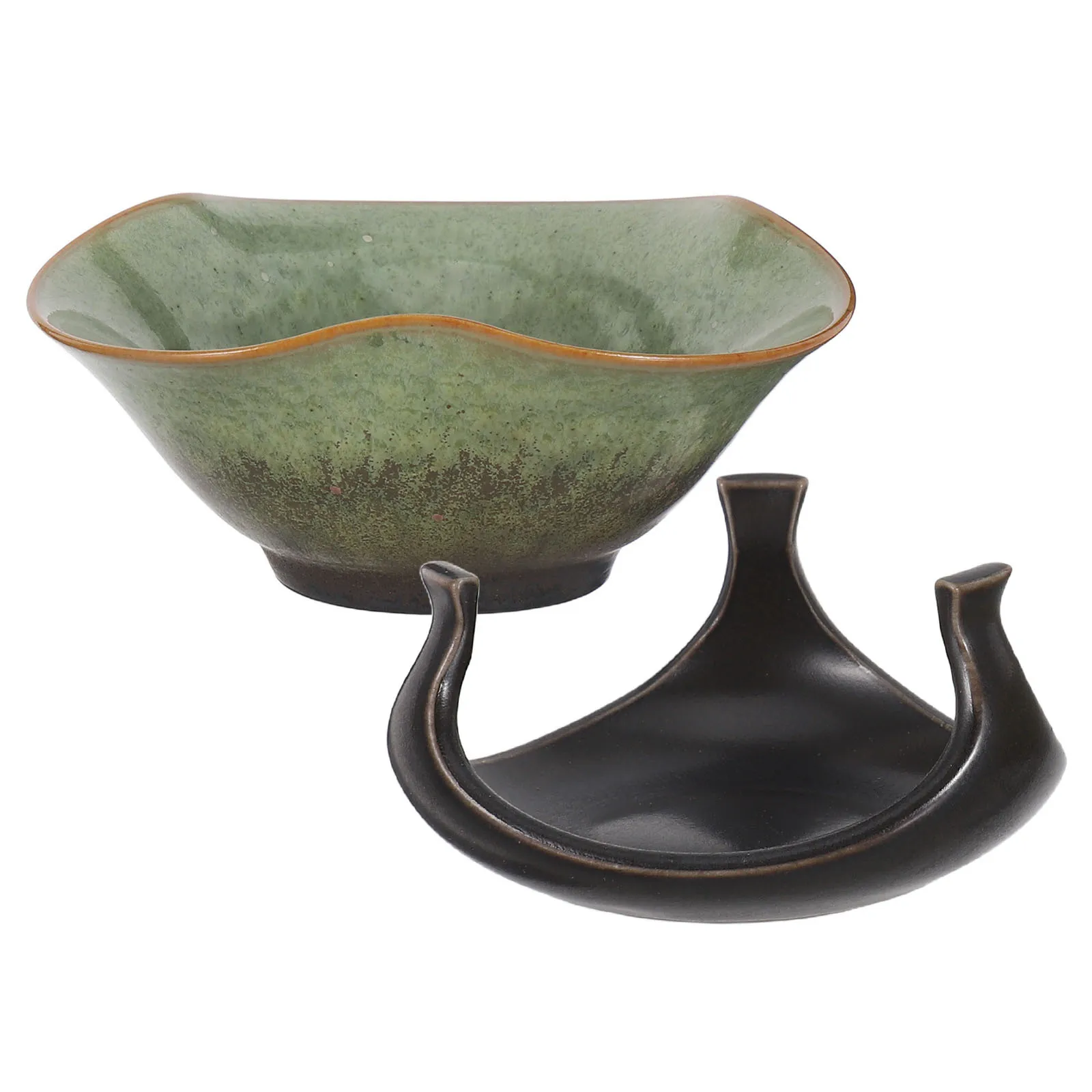 

1Set Ceramic Loose Leaf Tea Infuser Fine Mesh Porcelain Filter Strainer Vintage Chinese Craftsmanship for Home Tea Ritual