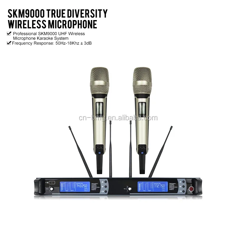 High Quality Professional SKM9000 True Diversity Handheld Wireless Microphone 900MHz UHF Wireless Microphone Karaoke System