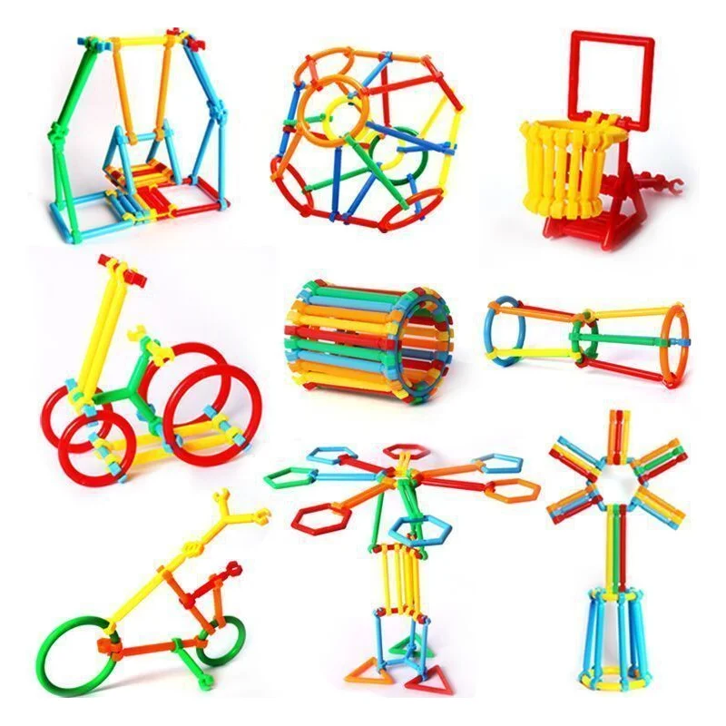 100/400 montiert Bausteine DIY Smart Stick Blöcke Fantasie Kreativität Pädagogisches Lernen Spielzeug Kinder Geschenk