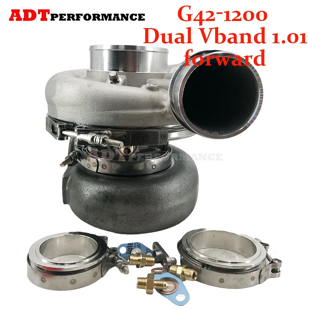 

G42-1200 Dual Vband 1.01 forward Turbocharger performance Turbo for BMW/Audi/Volkswagen 879779-5007S 860778-5002S Full Turbine