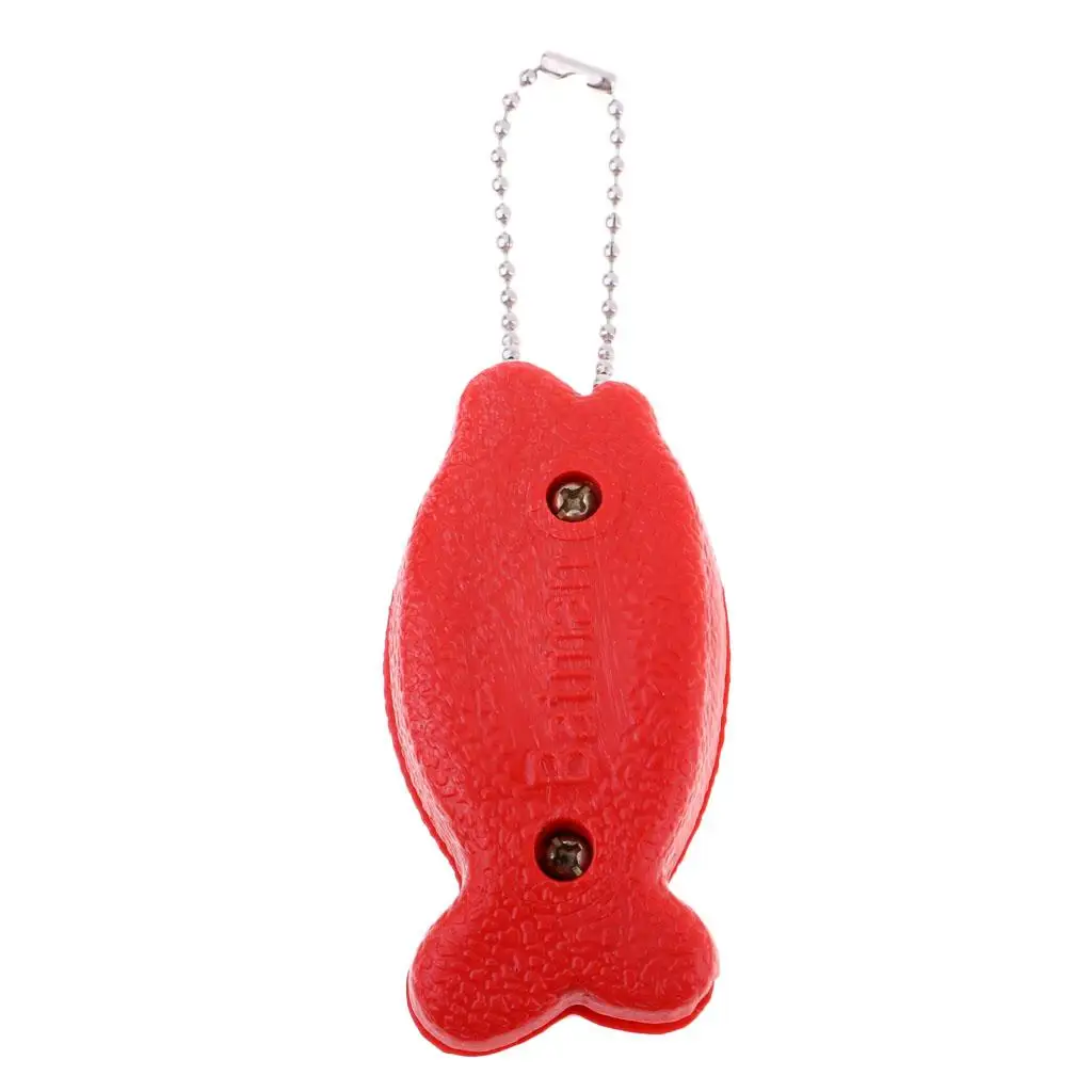 Hockey Skating Sharpener Diamond Pocket Tool Fish Shape Ice Skate Sharpening Stone for Rink and Home